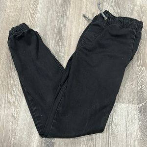 Boys Freeworld Black Pants Cinched at Waist and Ankle